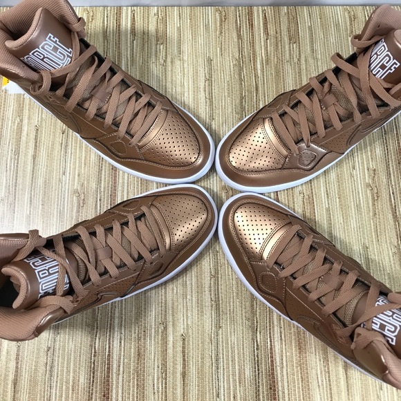 Bronze Nike Air Rose Gold Sneakers Metallic - Picture 2 of 7