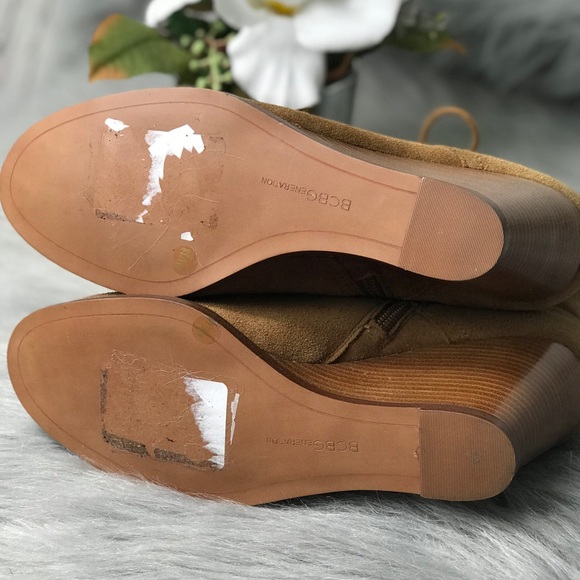 BCBG Wedges Side Zip Lace Up Wedge Booties - Picture 6 of 8