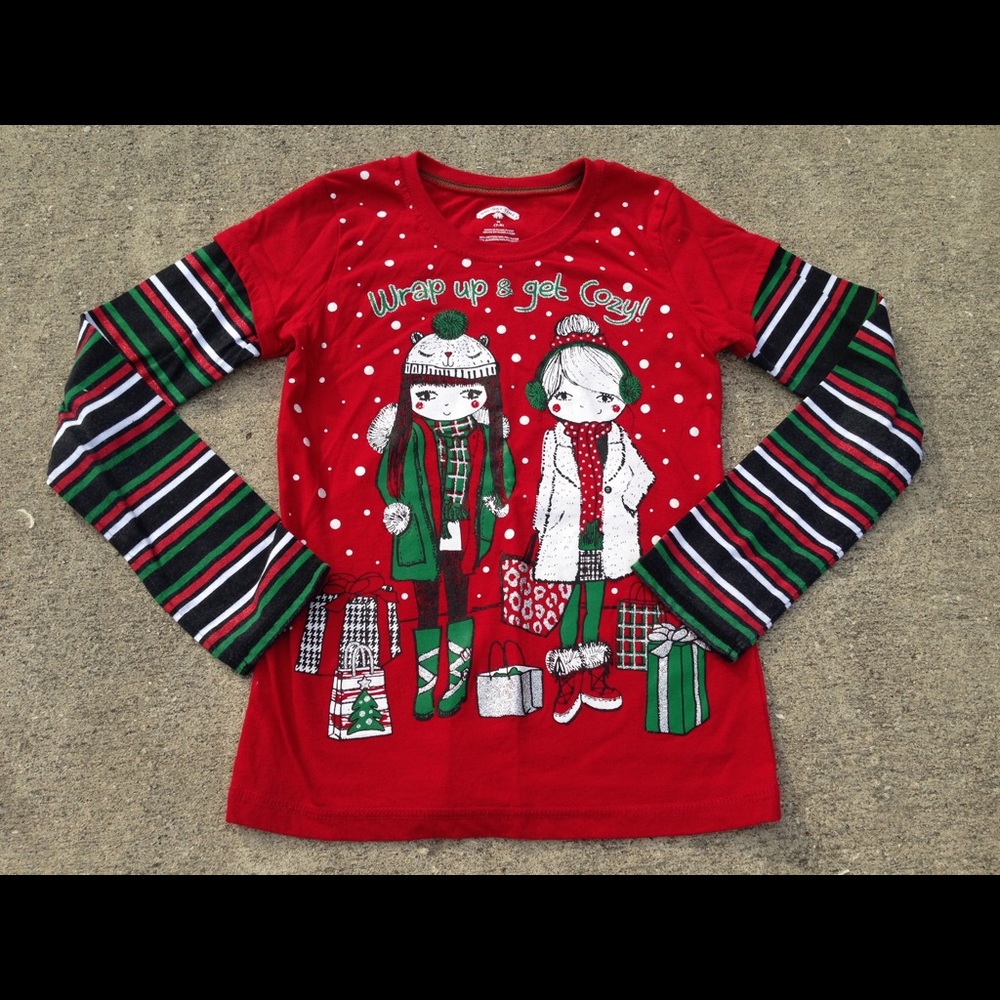 Kids holiday shirt, size M