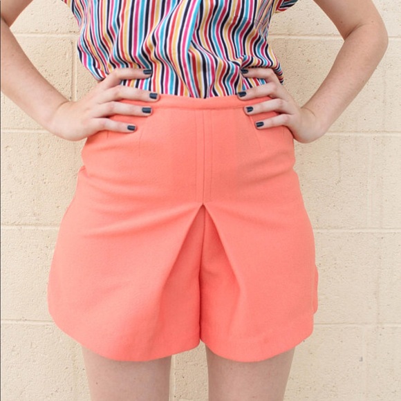 ❤SOLD❤Vintage 1960s High Waisted Coral / Orange - Picture 3 of 3