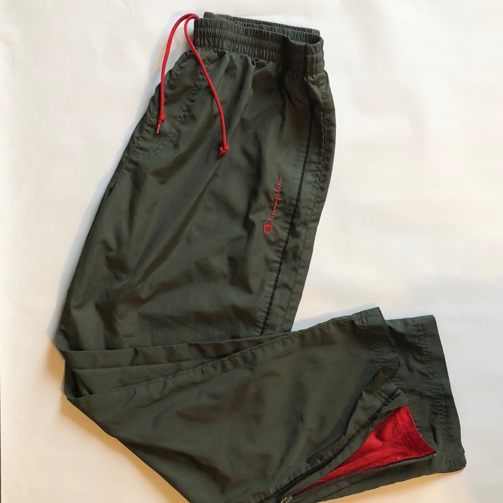 🚫SOLD🚫CHAMPION Green Windbreaker Pants MENS M