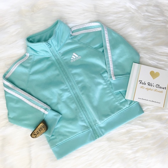 adidas Other - Adidas Girl’s Aquamarine Track Jacket