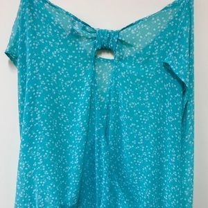 Torrid Green Floral Top