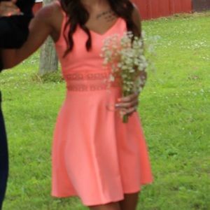 Pink Charlotte Russe dress open middle
