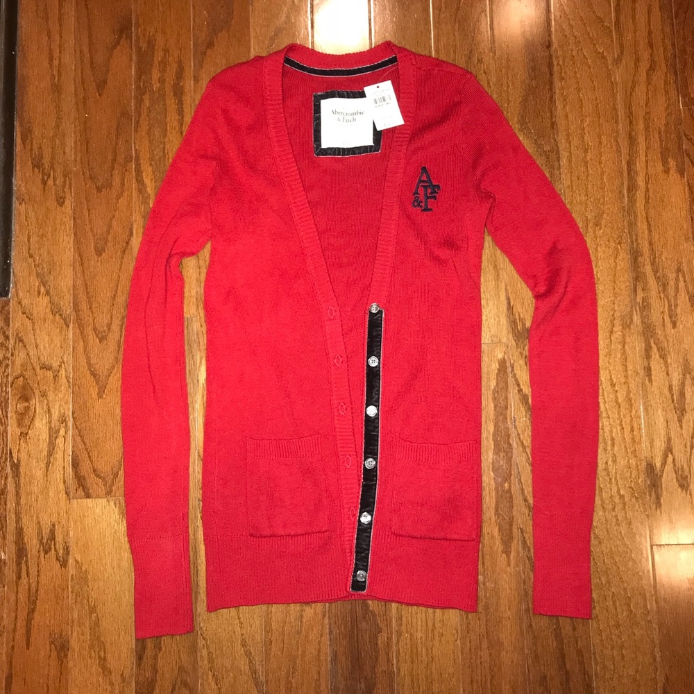 Abercrombie slim fine gauge cardigan NWT