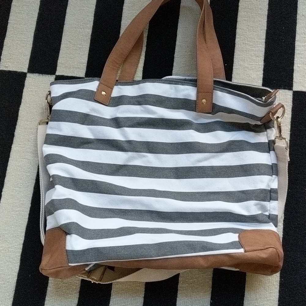 Striped Tote