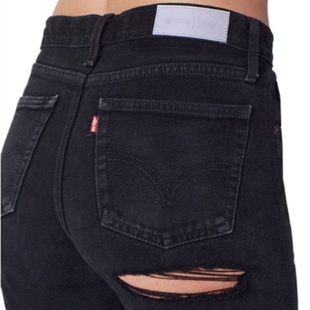 RE/DONE Levi's Ass Rip Jean High Rise Ankle Crop