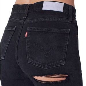 RE/DONE Levi's Ass Rip Jean High Rise Ankle Crop