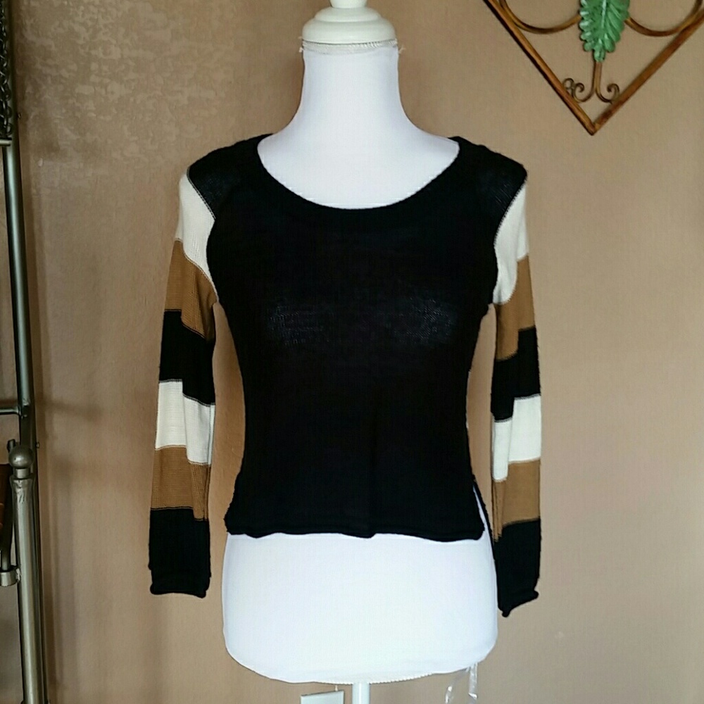 High low light sweater