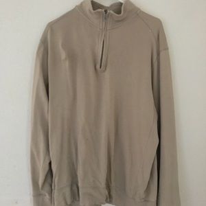 Brown half zip sweater