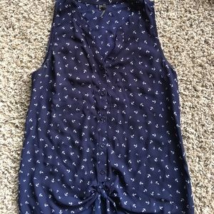 Anchor Tank Top Blouse