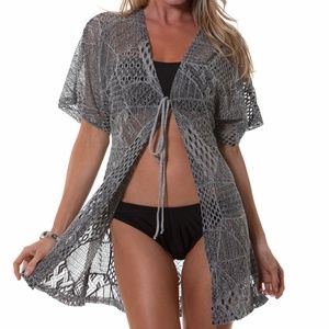 TIE FRONT SWIMSUIT COVERUP