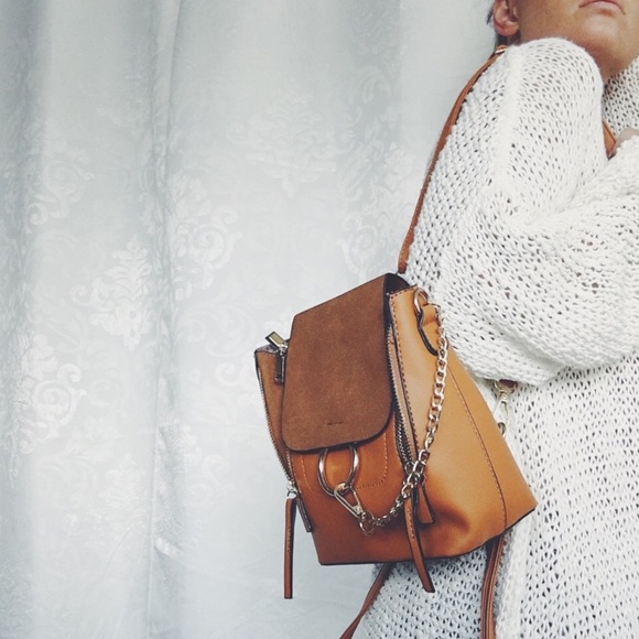 Makayla Brown Vegan O Ring Mini Backpack - Picture 3 of 8