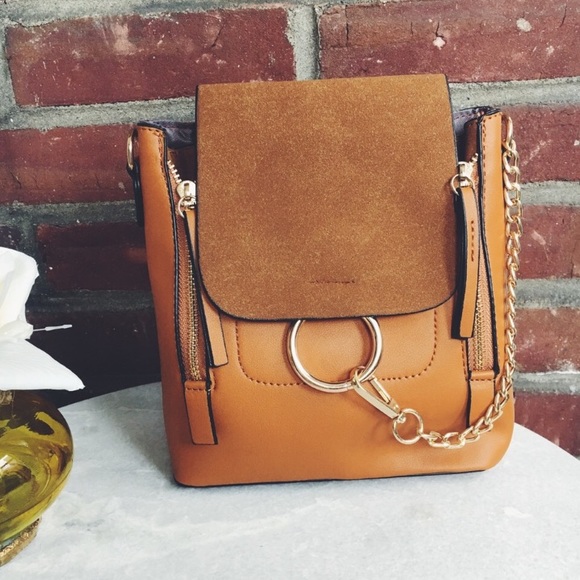 Makayla Brown Vegan O Ring Mini Backpack - Picture 4 of 8