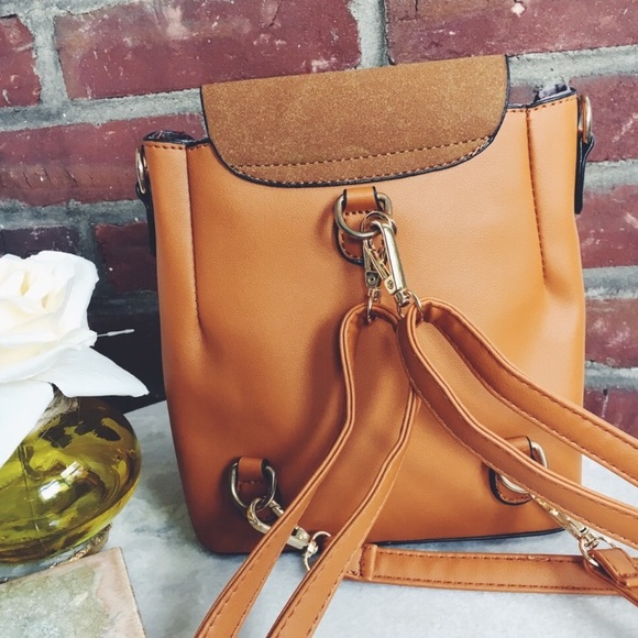 Makayla Brown Vegan O Ring Mini Backpack - Picture 6 of 8