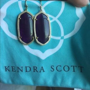 Kendra Scott - Elle earrings - purple jade