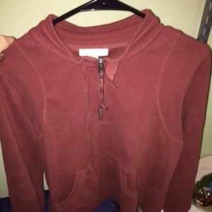 Burnt orange 1/4 zip