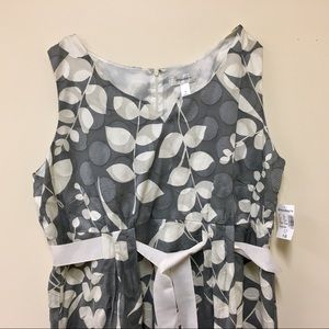 NWT DressBarn Grey Floral Dress