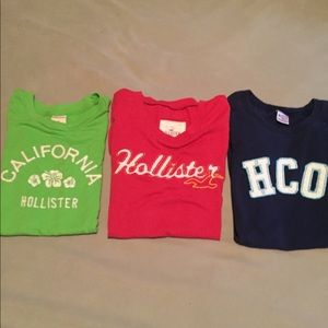 Lot of 3 Hollister Tees all Size Small