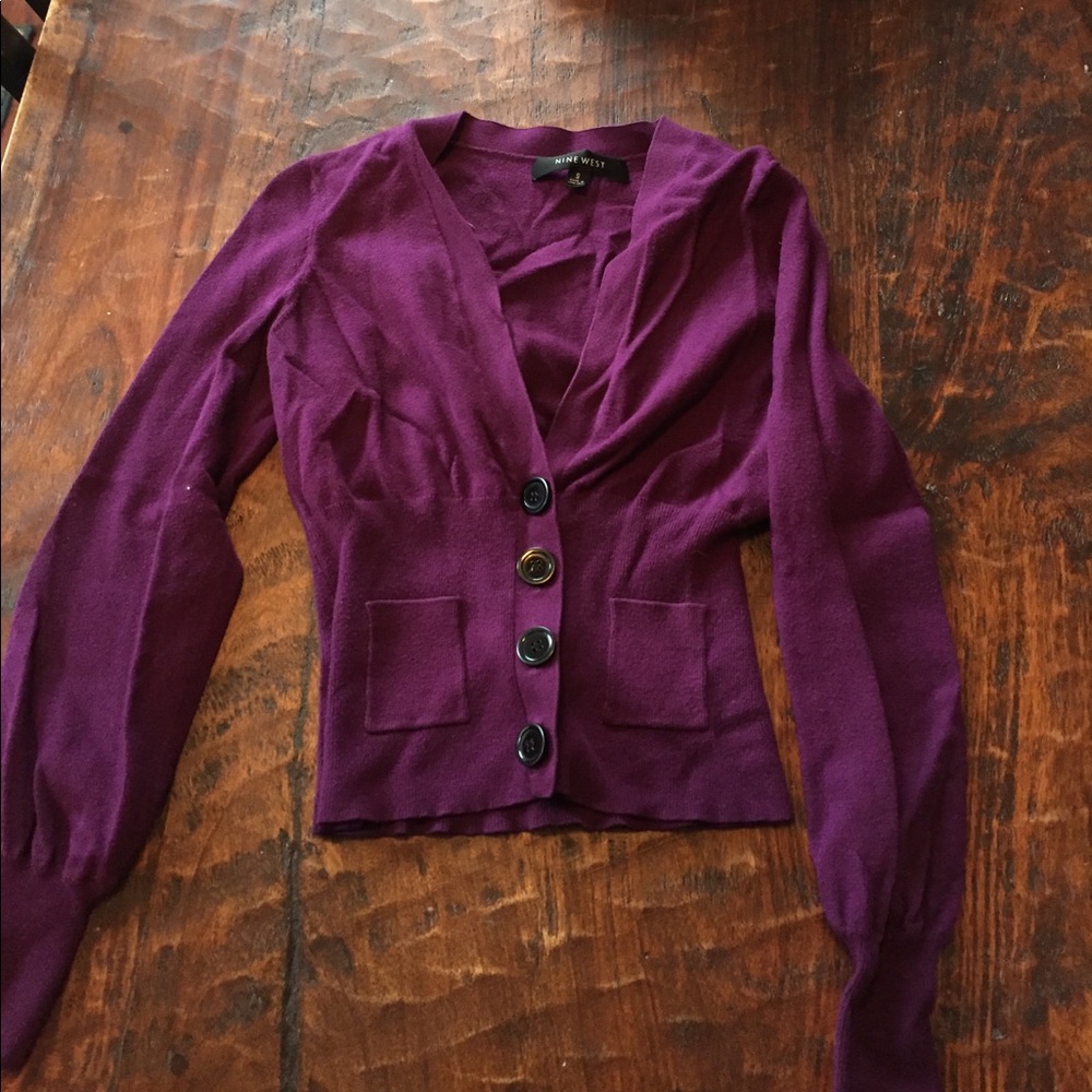 Small purple cardigan