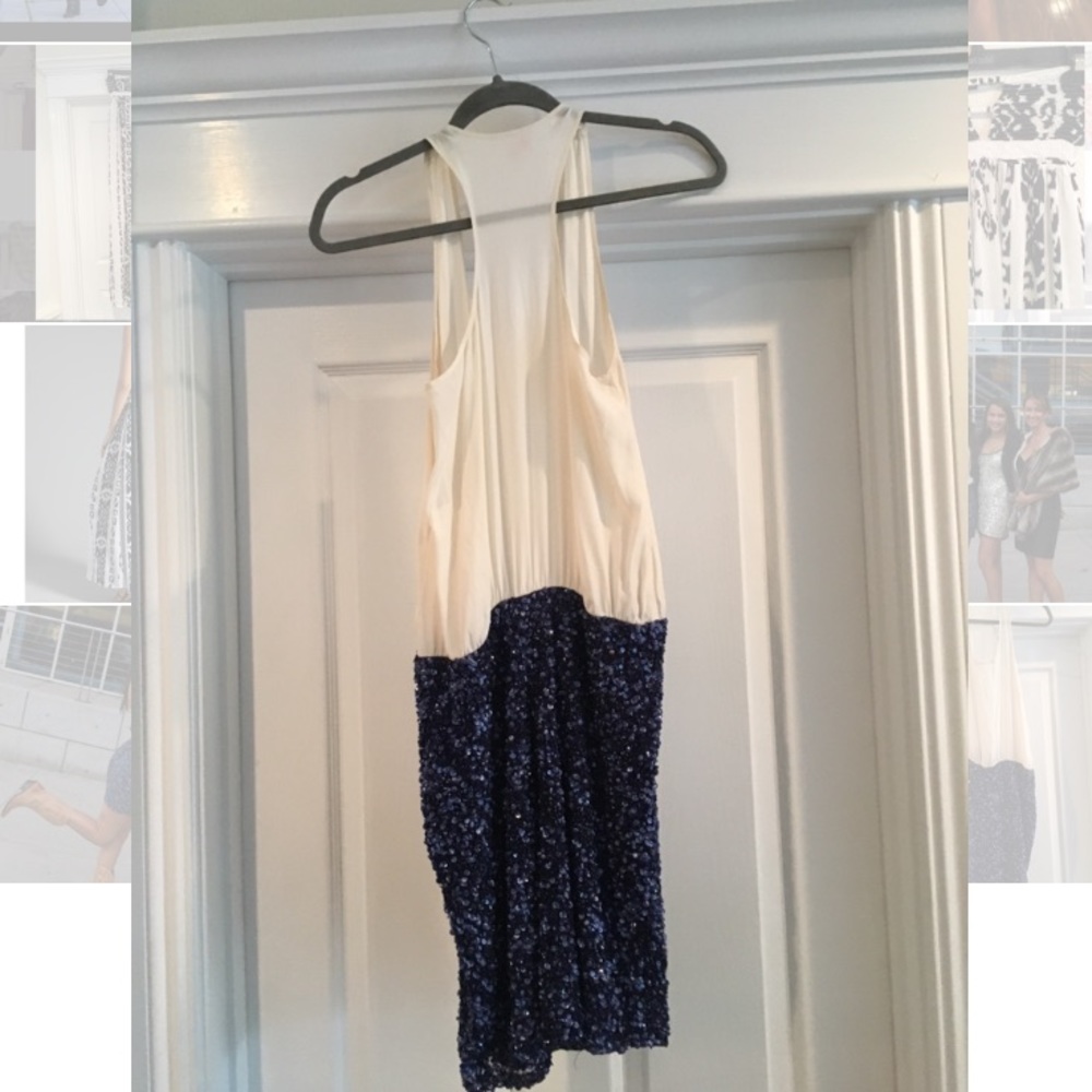 Racer back, sequin Parker dress