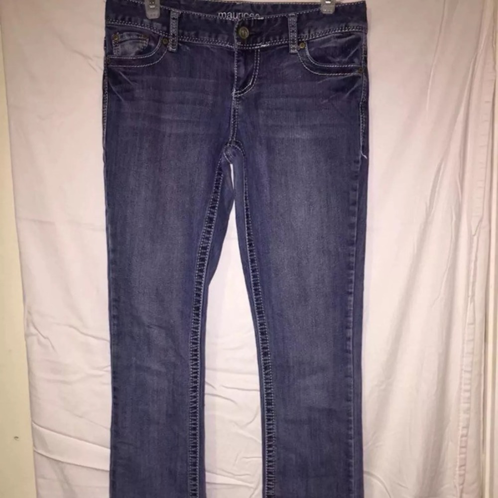 Straight leg jeans
