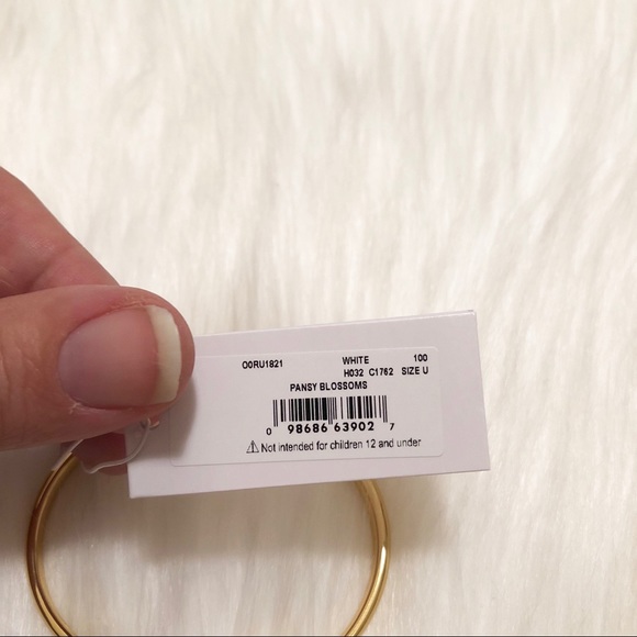 NWT kate spade Pansy Blossom Open Cuff Bracelet! - Picture 4 of 6