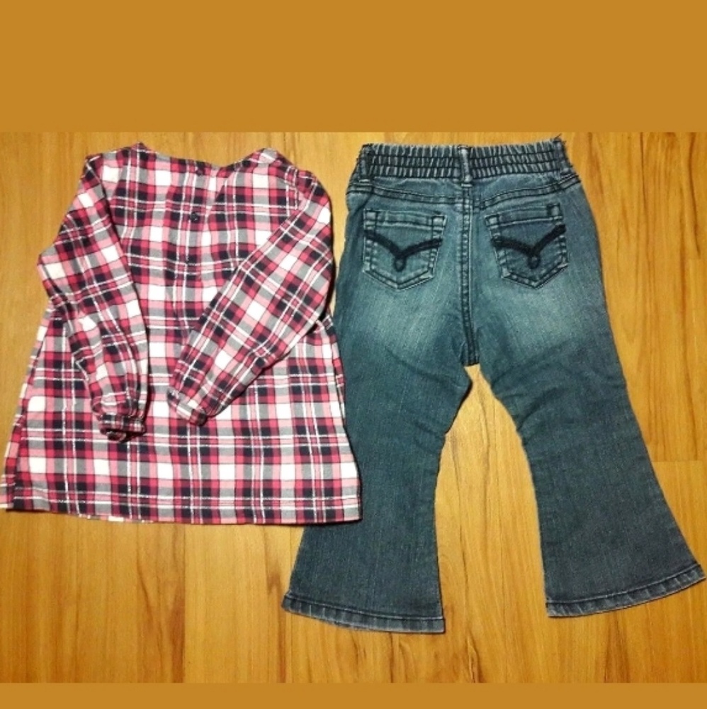 Toddler Baby Girl Carter's Top & Jorache Jeans 24M - Picture 5 of 6