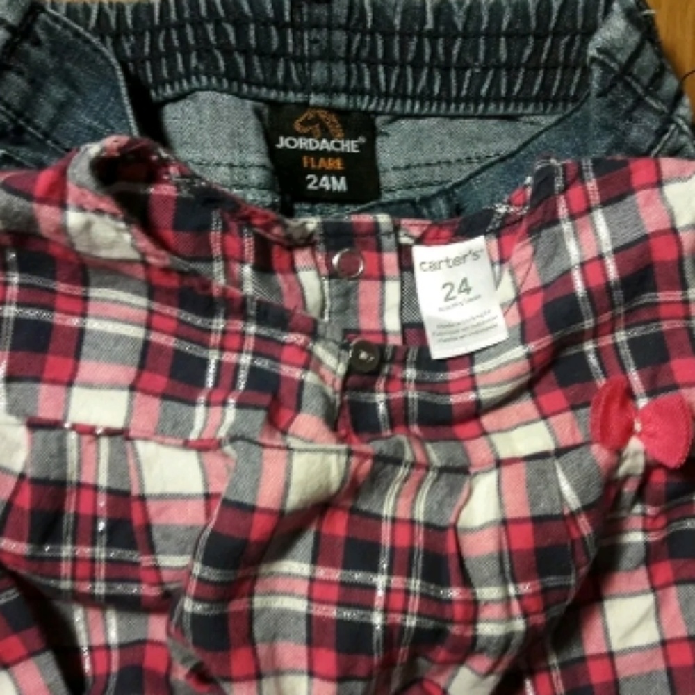 Toddler Baby Girl Carter's Top & Jorache Jeans 24M - Picture 6 of 6