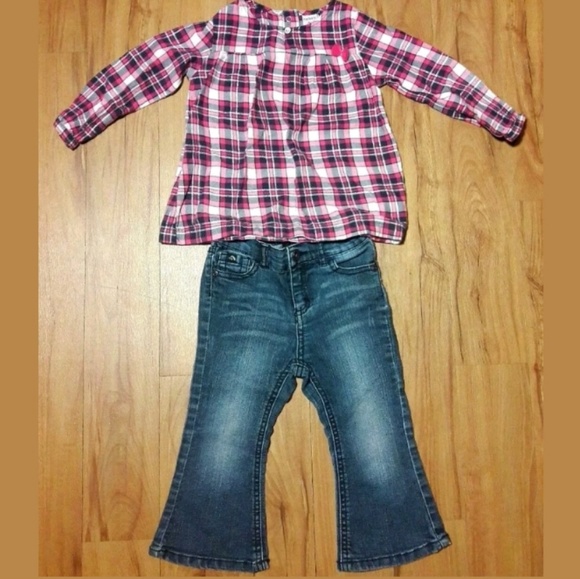 Carter's Top & Jordache Jeans Other - Toddler Baby Girl Carter's Top & Jorache Jeans 24M