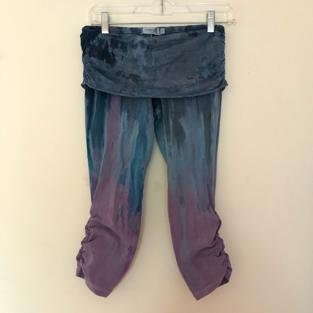 Omgirl organic cotton tie dye yoga capri legging M