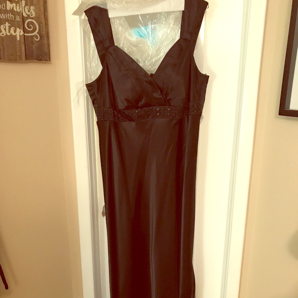 David’s Bridal Black evening gown. Worn once