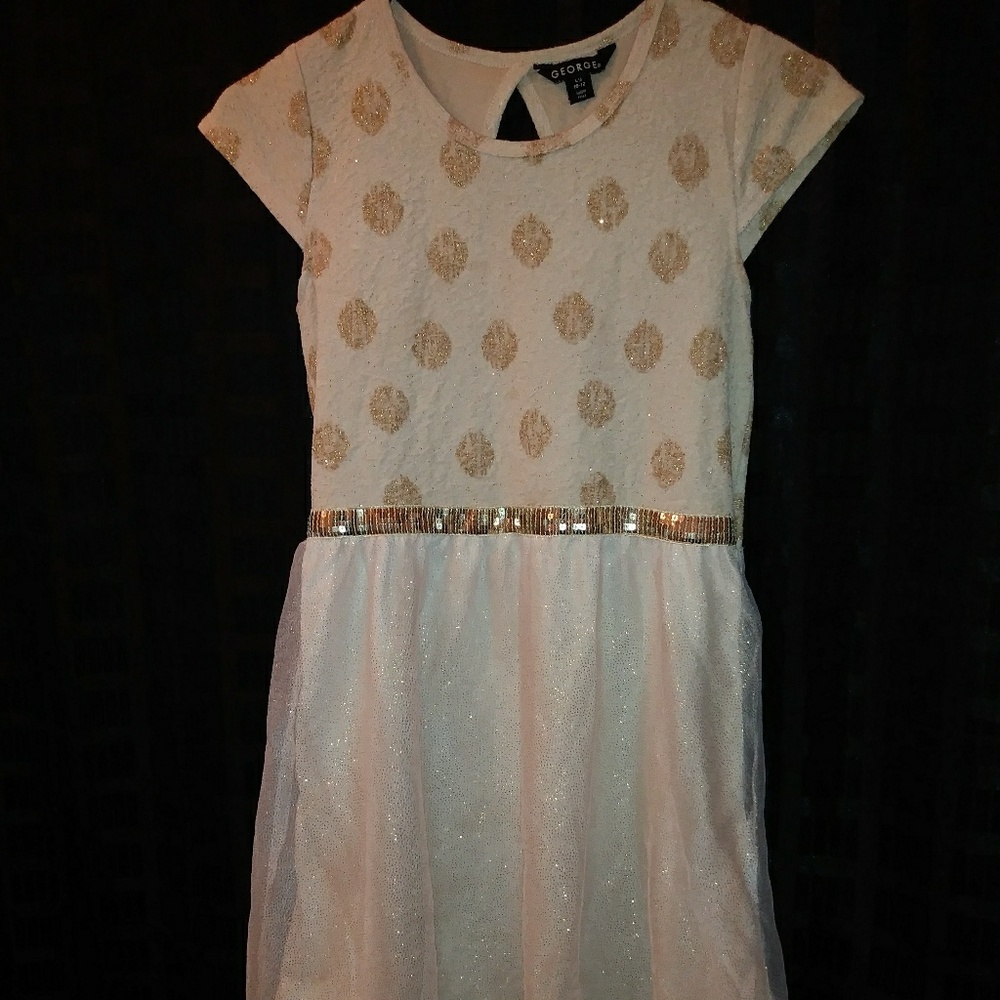 Gold and cream Dress