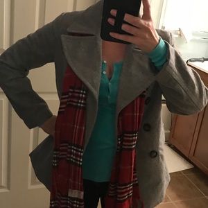 Light gray peat coat