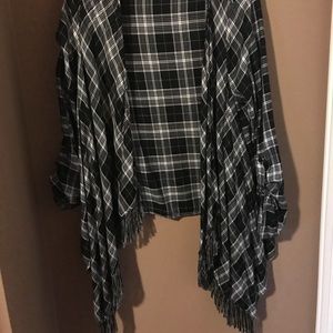 Flannel cardigan