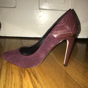 Dolce Vita Maroon Suede Heels