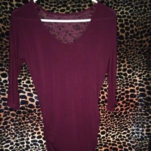 Burgundy Blouse