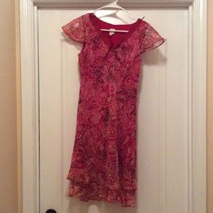 BOGOHO Gorgeous size 6 petite red paisley sundress