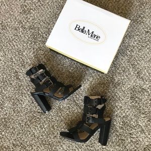 Black Gladiator Heels