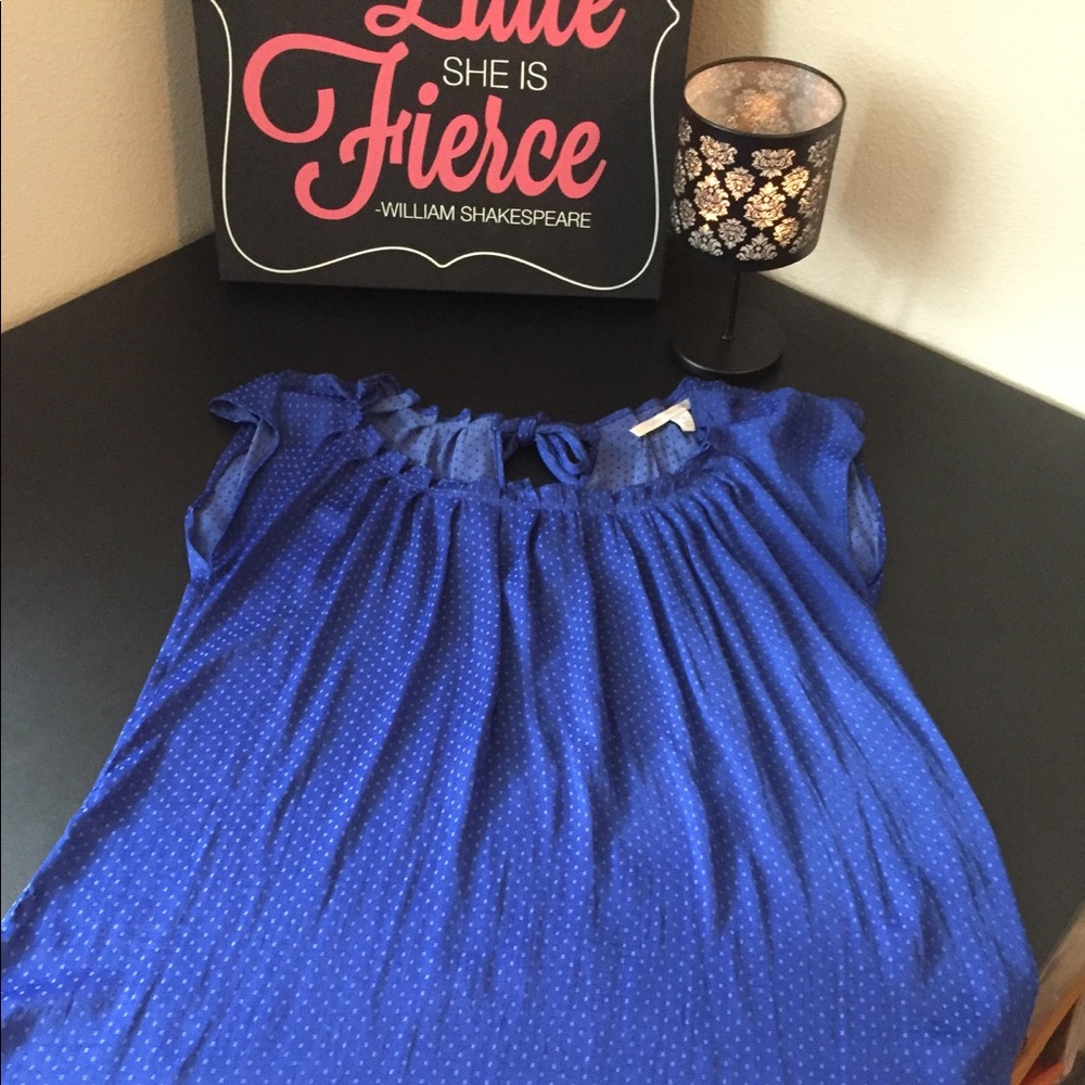 LC blue blouse