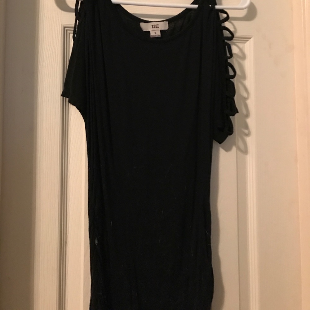 Black top with shoulder cut offs