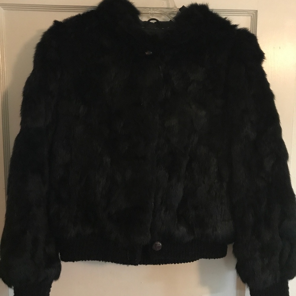 Vintage rabbit fur jacket