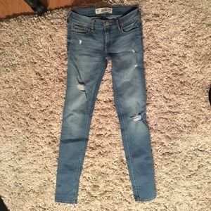Hollister super skinny medium wash jeans