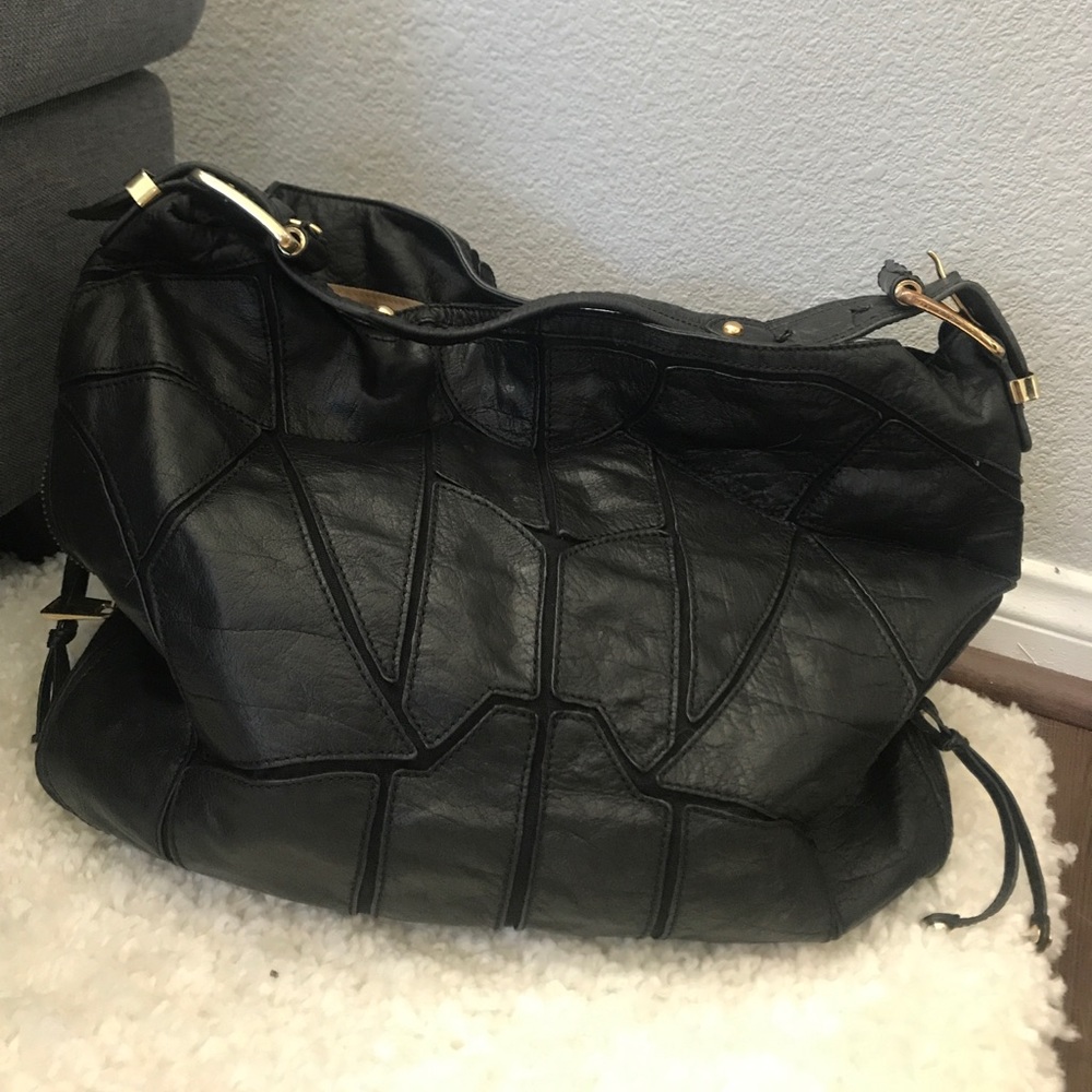 Steve by Steve Madden black authentic leather bag
