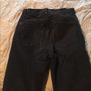 Black high waisted corduroy pants