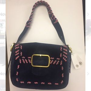 NWT Tory Burch Suede Sawyer Bag