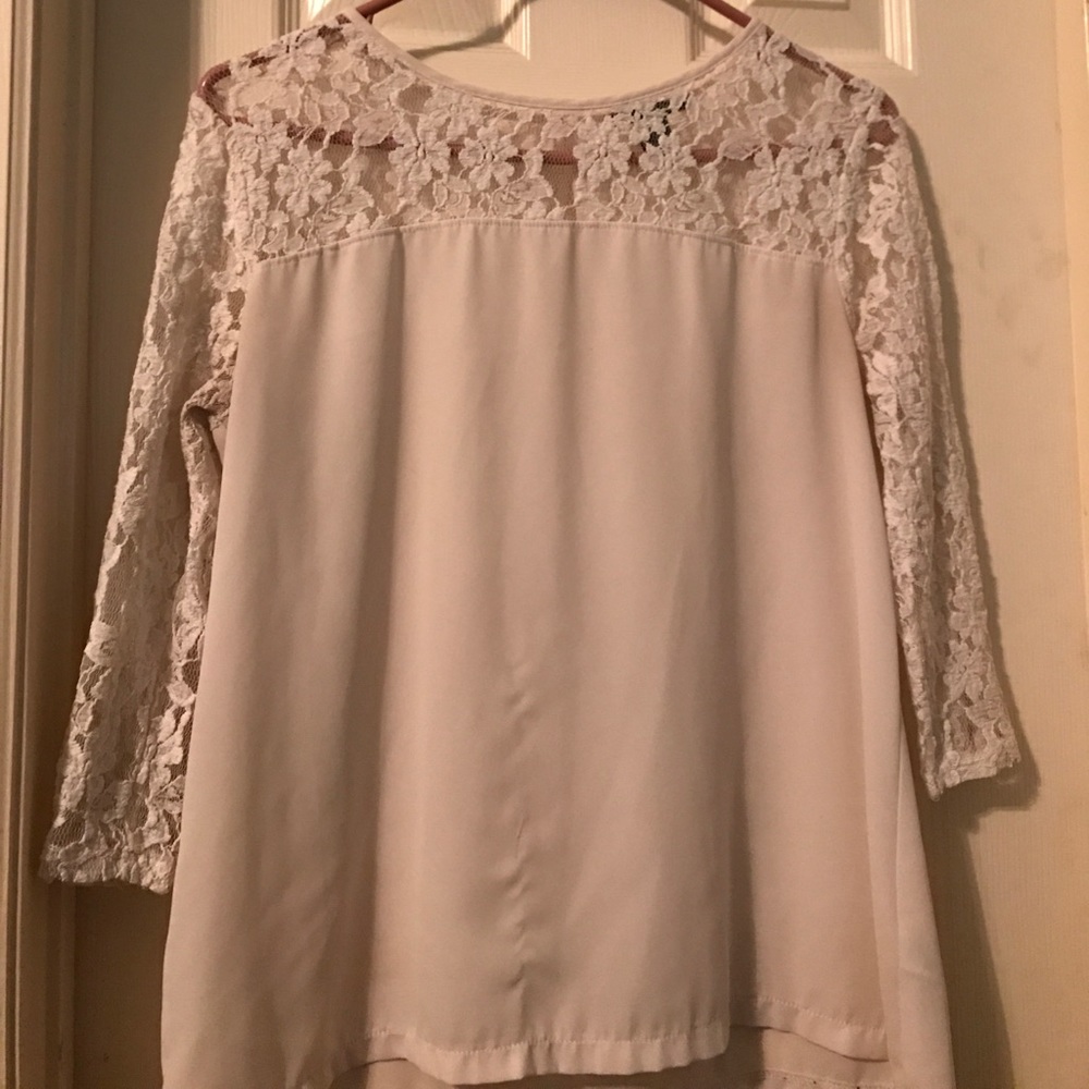 White lace top
