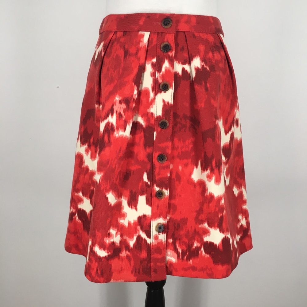 J. Crew Flair Skirt in Floating Rose
