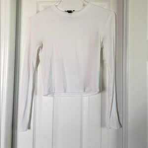 Mini turtle neck forever 21 white long sleeve