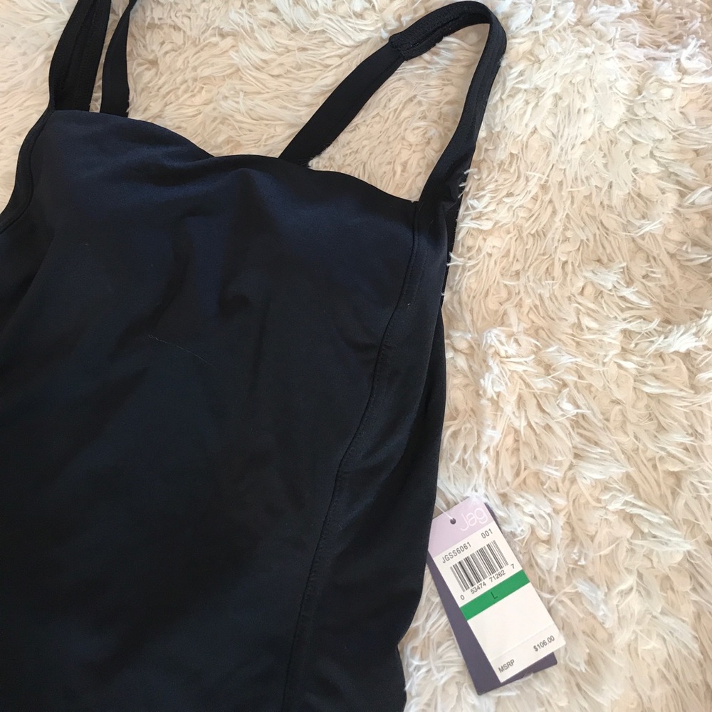 Jag one piece black swimsuit new with tags